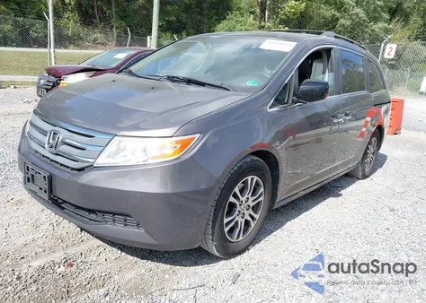 2013 Honda Odyssey Ex-L из США, поврежденный, VIN 5FNRL5H62DB078078